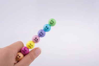 Yüzün çeşitli renk renkli boncuklar