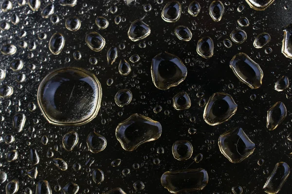 Background Covered Water Drops Close View — Stock Photo, Image