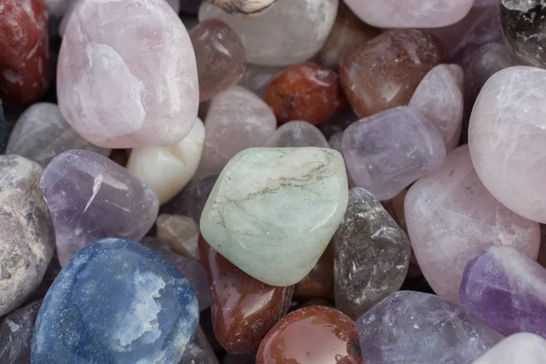 Conjunto Piedras Preciosas Minerales Naturales Determinado Tipo — Foto de Stock
