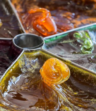 Eski geleneksel Türk Osmanlı el yapımı sopa şeker, Macun