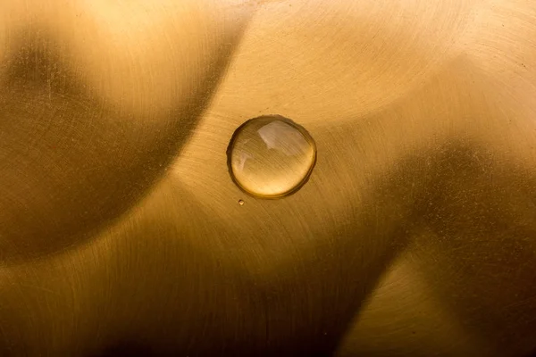 Gotas de água redondas em close-up no fundo — Fotografia de Stock