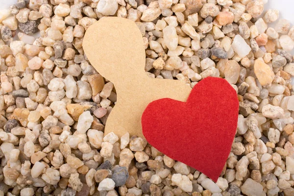 Valentijnsdag Formulering Gescheurd Papier Als Love Concept — Stockfoto