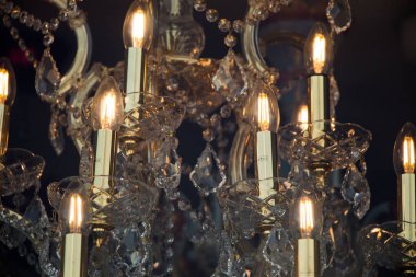 Dekoratif stil filament ampulleri görünürde