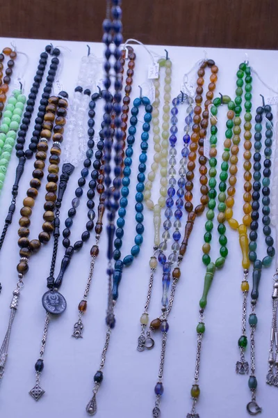 Set Von Gebetsperlen Verschiedenen Farben — Stockfoto