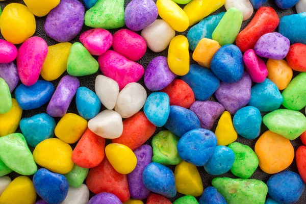 Pile Little Colorful Pebbles Stone Background — Stock Photo, Image