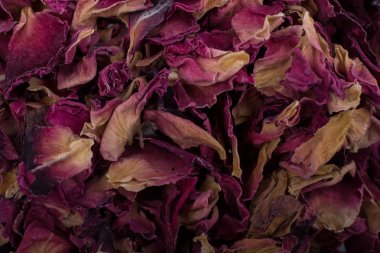 Kurumuş gül yapraklarının arkaplanı