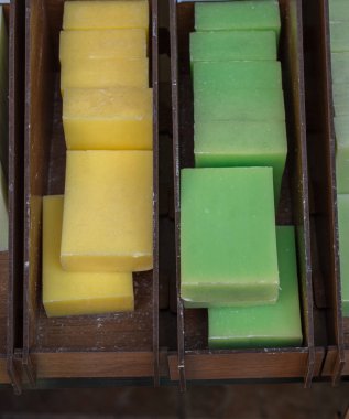 Kokulu el yapımı organik sabun koleksiyonu