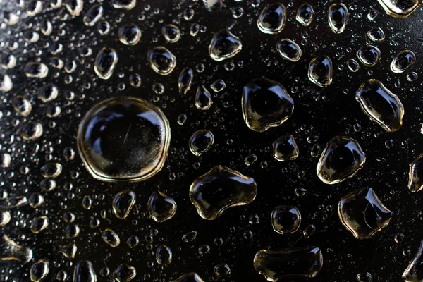 Background Covered Water Drops Close View — Stock Photo, Image