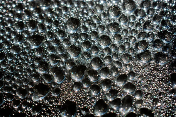 Background Covered Water Drops Close View — Stock Photo, Image