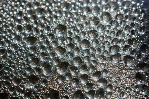 Background Covered Water Drops Close View — Stock Photo, Image