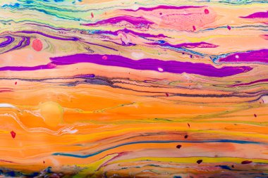 Renkli arkaplanda soyut boya desenleri