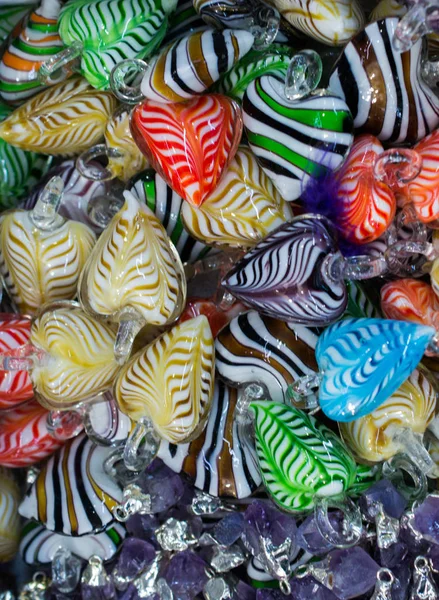 Colorful Decorative Objects Shape Heart — Stock Photo, Image