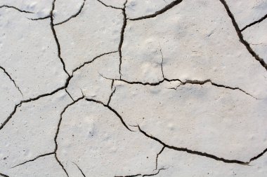 Kahverengi renk kuru çamurlu toprak bir arka plan doku olarak kırık.