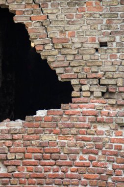 Arka plan olarak eski grunge tuğla duvar