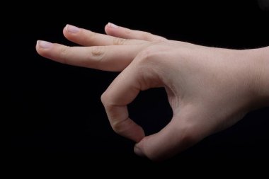 Tamam Tamam eller el işareti kabul 