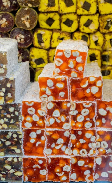 Traditional style turkish delight sweets