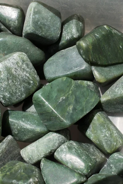 jade gem stone as natural mineral rock