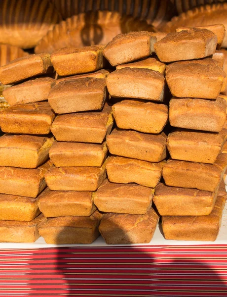 Pan de maíz recién hecho de harina de maíz — Foto de Stock