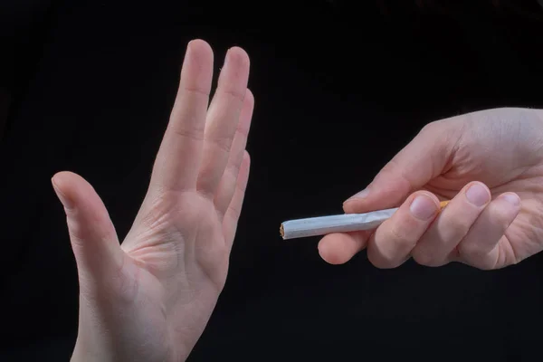 Cartaz de dia sem tabaco mundial para dizer o conceito de não fumar — Fotografia de Stock