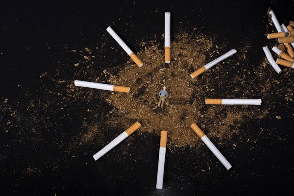 Cartel Del Día Mundial Sin Tabaco Para Decir Fumar Concepto — Foto de Stock