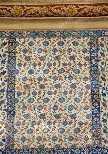 Ottoman kuno Tiles Turki buatan tangan — Stok Foto