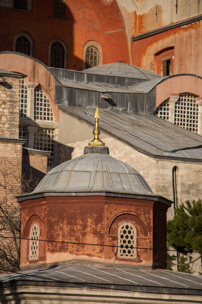 Outer view of dome beside  Hagia Sophia in Istanbul