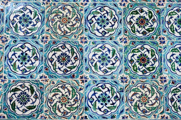 Otomano antigo artesanal azulejos turcos — Fotografia de Stock