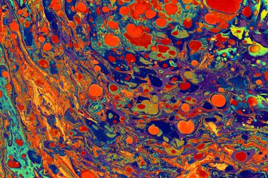 Soyut grunge sanat arkaplan dokusu renkli boya çıkıntıları ile