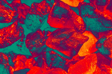 Fluorit kablolama kaba Gems ve mineraller