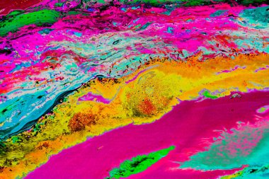 Soyut grunge sanat arkaplan dokusu renkli boya çıkıntıları ile