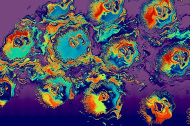 Soyut grunge sanat arkaplan dokusu renkli boya çıkıntıları ile