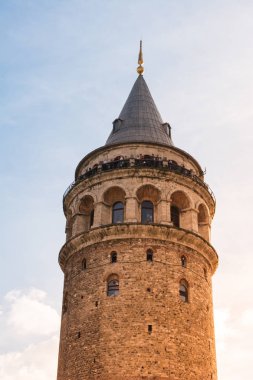  Istanbul 'daki antik çağlardan Galata Kulesi