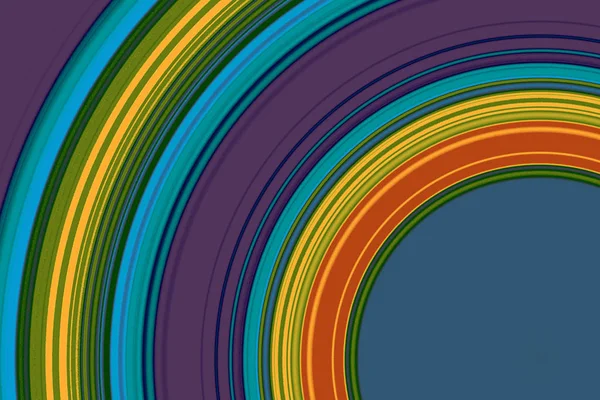 Красочный круглый абстрактный фон с круговыми линиями — стоковое фото