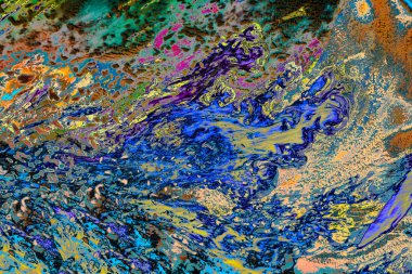 Soyut grunge sanat arkaplan dokusu renkli boya çıkıntıları ile