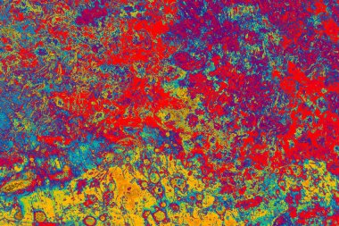 Soyut grunge sanat arkaplan dokusu renkli boya çıkıntıları ile