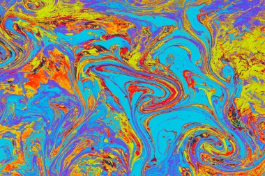 Soyut grunge sanat arkaplan dokusu renkli boya çıkıntıları ile