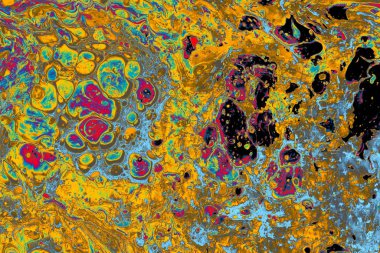 Soyut grunge sanat arkaplan dokusu renkli boya çıkıntıları ile