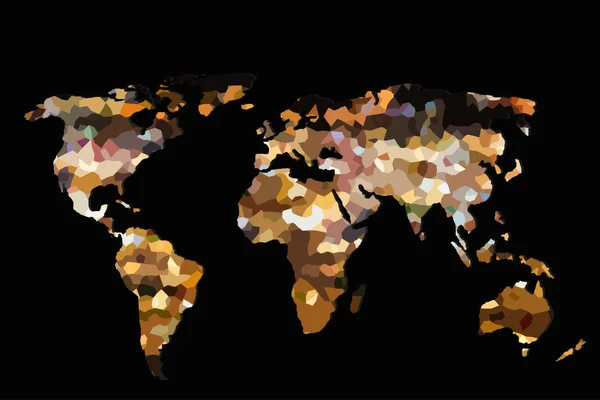 Aproximadamente bosquejado mapa del mundo como conceptos de negocios globales —  Fotos de Stock