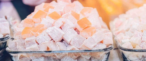 Traditional turkish delight  lokum candy