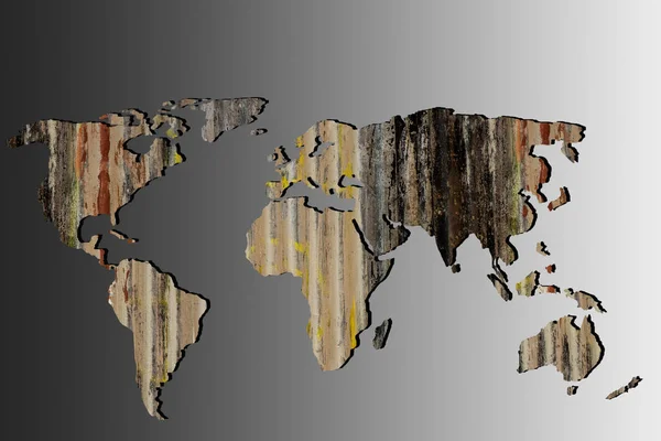 Γενικές γραμμές Παγκόσμιος Χάρτης με μοτίβα — Φωτογραφία Αρχείου