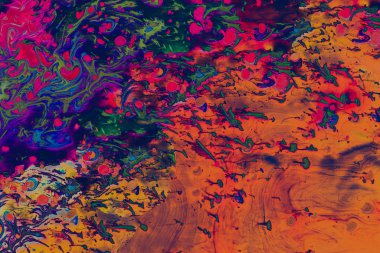 Soyut grunge sanat arkaplan dokusu renkli boya çıkıntıları ile