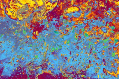 Soyut grunge sanat arkaplan dokusu renkli boya çıkıntıları ile