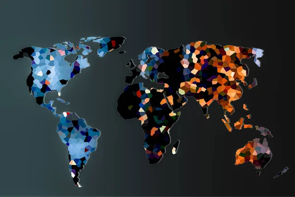 Aproximadamente bosquejado mapa del mundo como conceptos de negocios globales — Foto de Stock