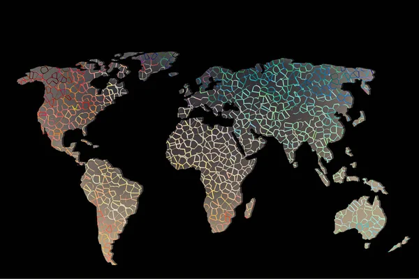 Grob skizzierte Weltkarte als globale Geschäftskonzepte — Stockfoto