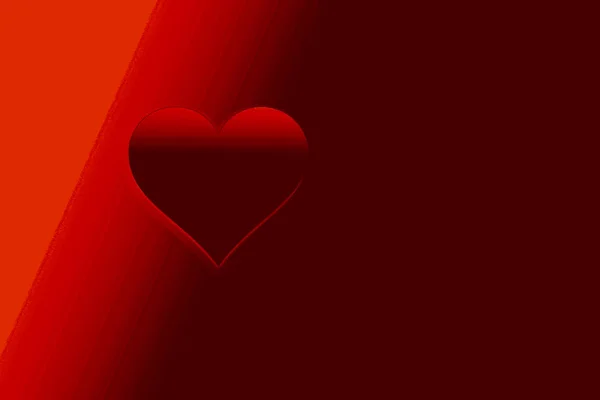 Valentine's Day Background with red Heart Shape as Love concept — Stock Photo, Image