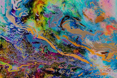 Soyut grunge sanat arkaplan dokusu renkli boya çıkıntıları ile