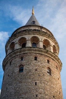  Istanbul 'daki antik çağlardan Galata Kulesi