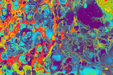 Soyut grunge sanat arkaplan dokusu renkli boya çıkıntıları ile