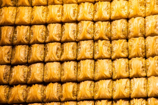 Postre tradicional turco Baklava de Turquía — Foto de Stock