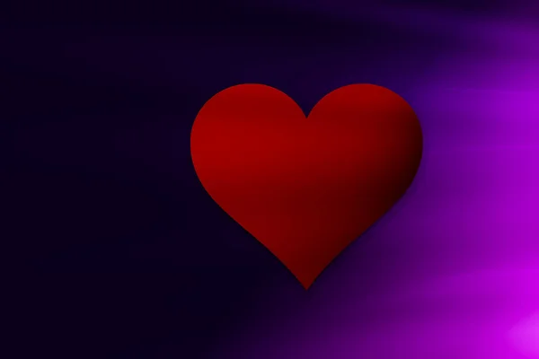 Fondo del Día de San Valentín con forma de corazón rojo como concepto de amor —  Fotos de Stock